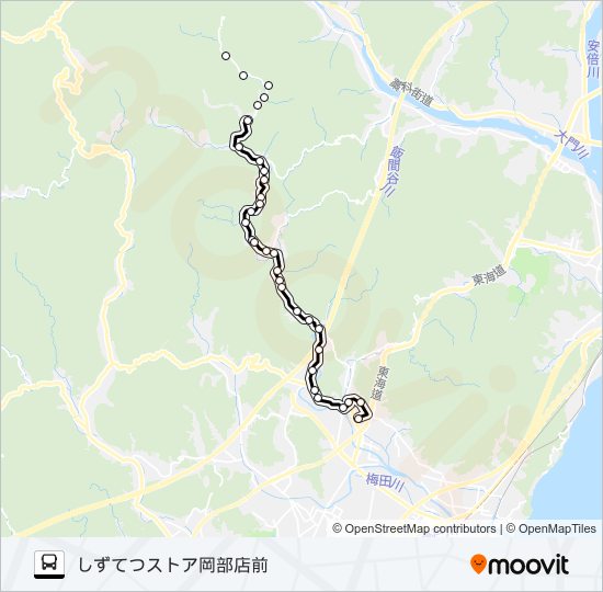 朝比奈線 バスの路線図