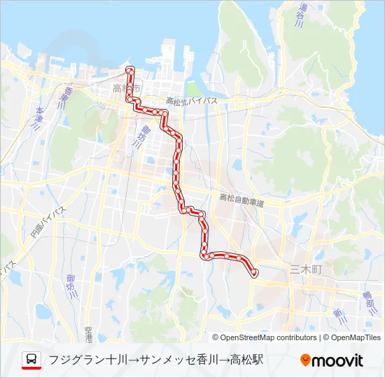 川島線 Bus Line Map