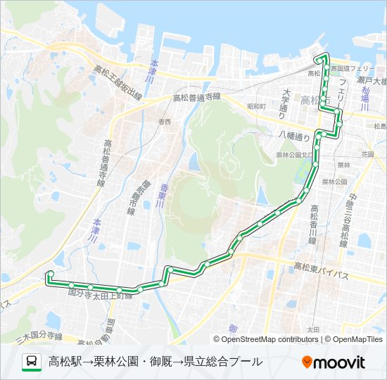 御厩線 bus Line Map