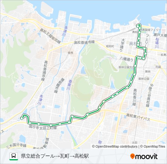 御厩線 bus Line Map