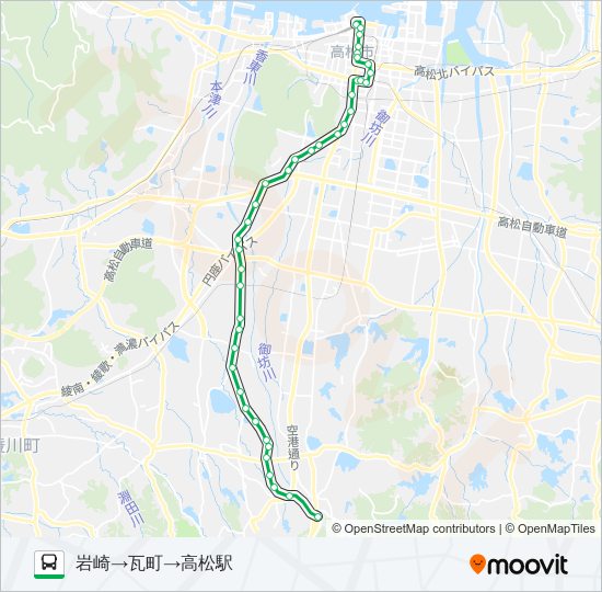 由佐線 bus Line Map