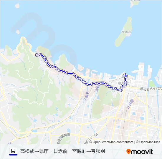 下笠居線 Bus Line Map