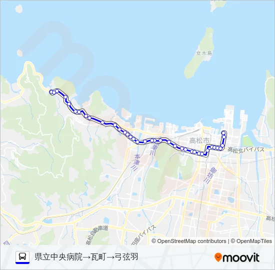 下笠居線 Bus Line Map