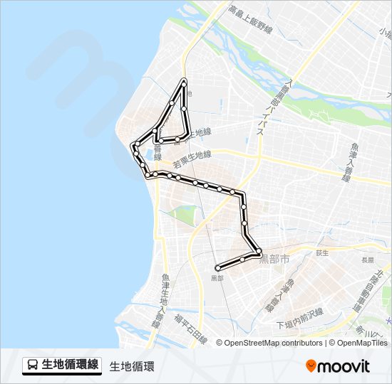 生地循環線 bus Line Map