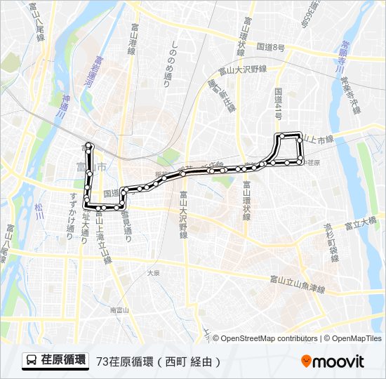 荏原循環 bus Line Map