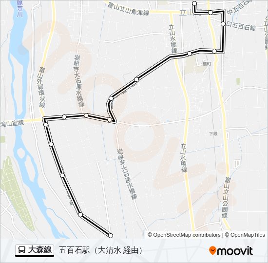 大森線 Bus Line Map