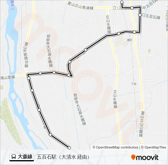 大森線 バスの路線図