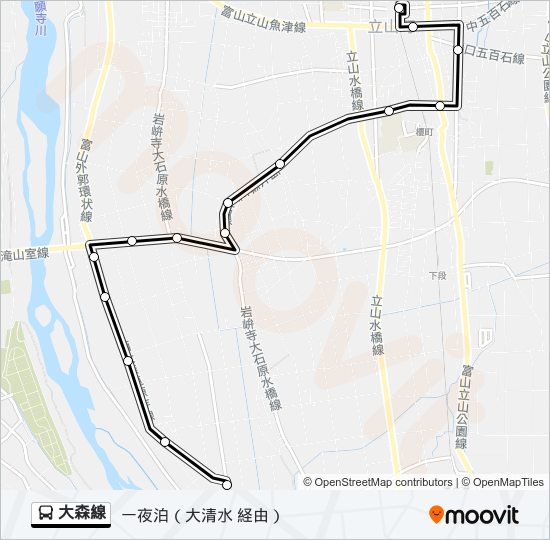 大森線 バスの路線図