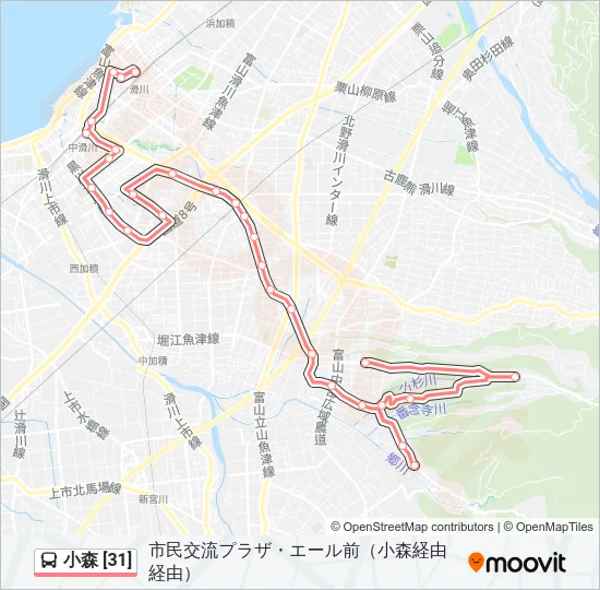 小森 [31] バスの路線図