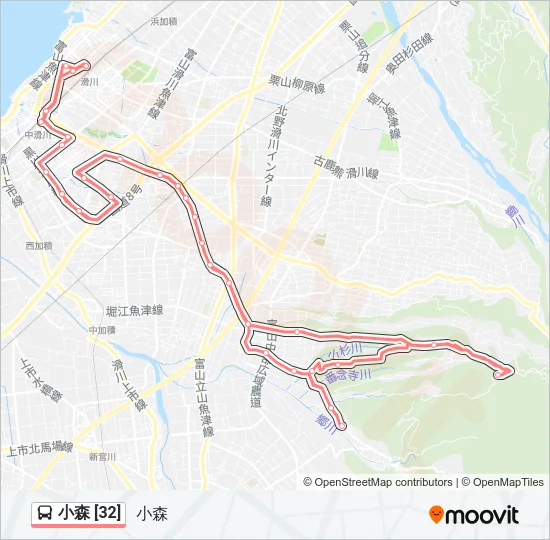 小森 [32] バスの路線図