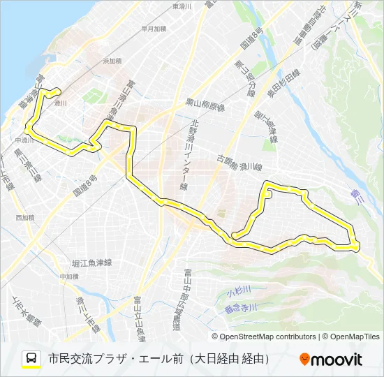 大日室山 [21] バスの路線図