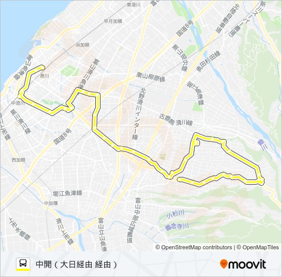 大日室山 [23] バスの路線図