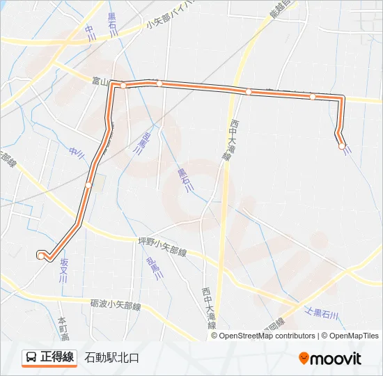 正得線 バスの路線図