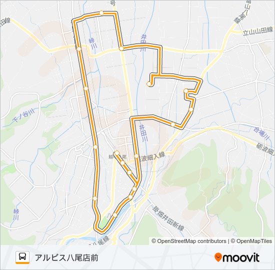 保内線（右回り） bus Line Map