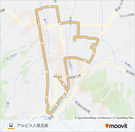 保内線（左回り） bus Line Map