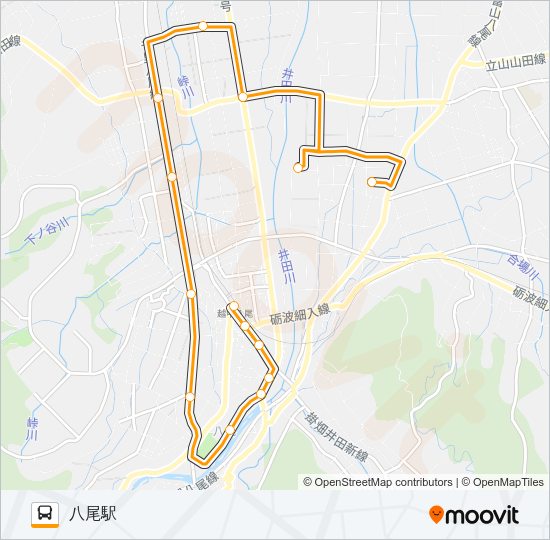 保内線（左回り） Bus Line Map