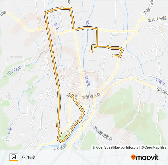 保内線（左回り） バスの路線図