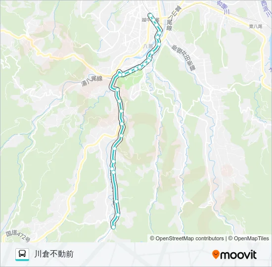 野積線（西松瀬行き） バスの路線図