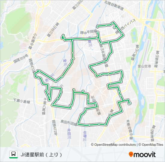 神保・宮野線（1・3便） bus Line Map