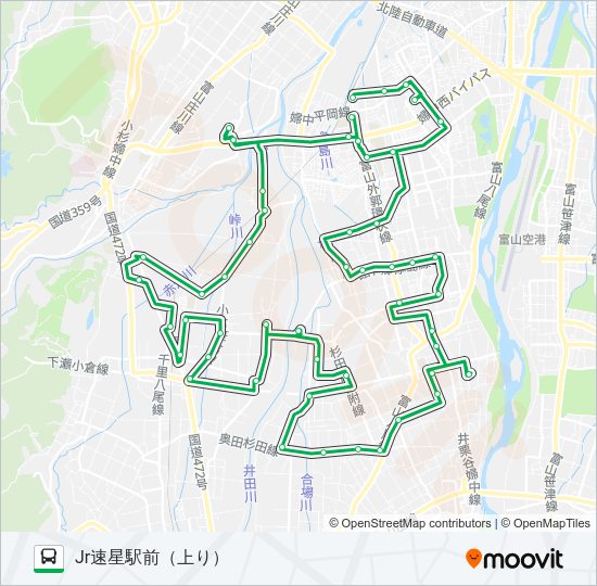 神保・宮野線（1・3便） Bus Line Map