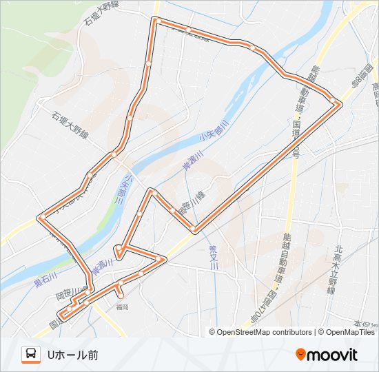 向野循環線（第２便） bus Line Map