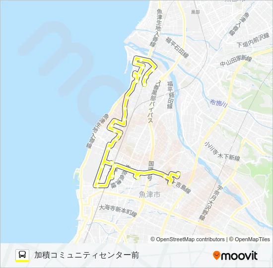 ④経田－道下ルート Bus Line Map