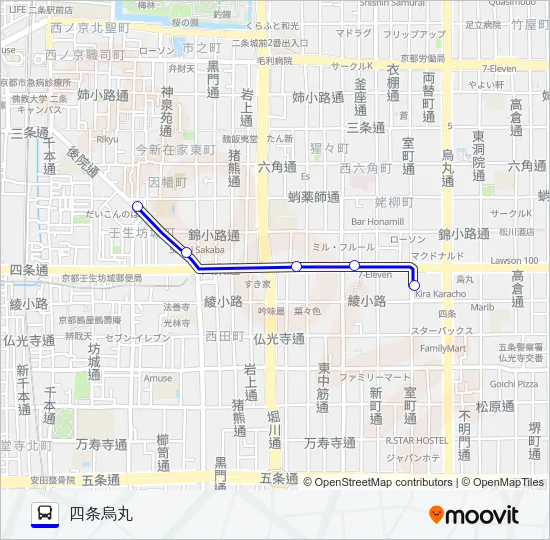 市バス Bus Line Map