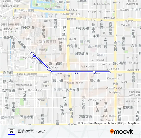 市バス Bus Line Map