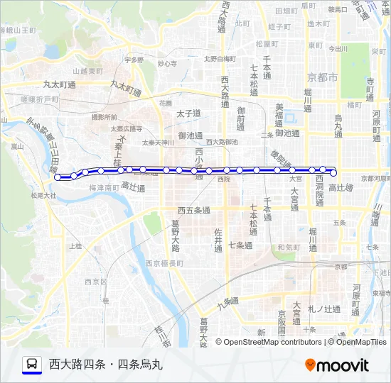 市バス Bus Line Map