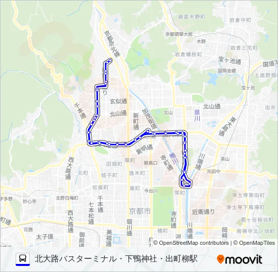 市バス１ Bus Line Map