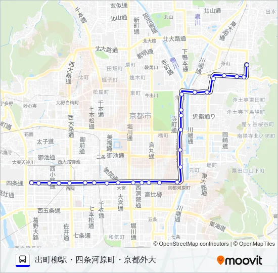 市バス３ Bus Line Map