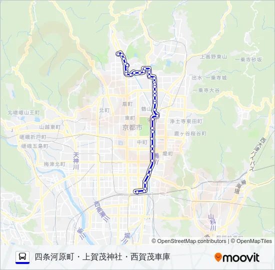 市バス４ Bus Line Map