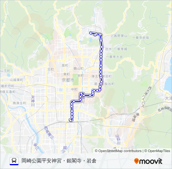 市バス５ バスの路線図