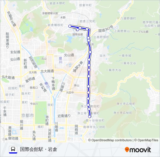 市バス５ Bus Line Map