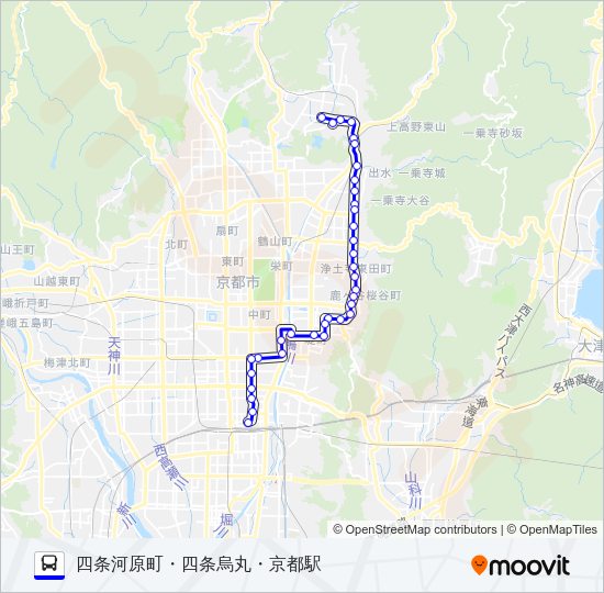 市バス５ Bus Line Map