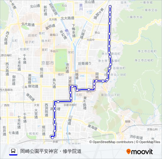 市バス５ Bus Line Map