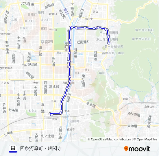 市バス７ Bus Line Map