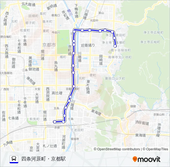 市バス７ Bus Line Map