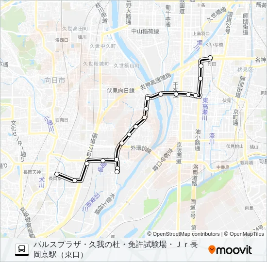 市バス南２ バスの路線図