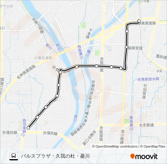 市バス南２ バスの路線図