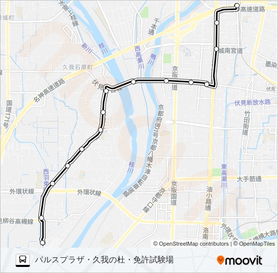 市バス南２ Bus Line Map