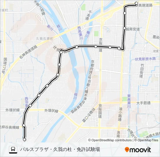 市バス南２ バスの路線図