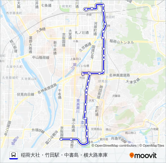 市バス南５ バスの路線図