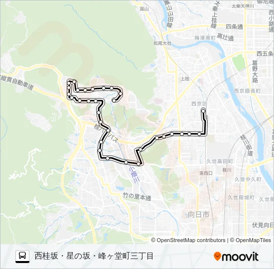 市バス西５ バスの路線図