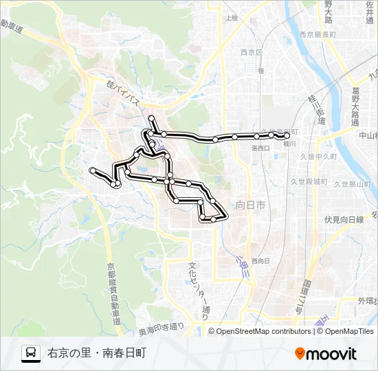 市バス西９ Bus Line Map