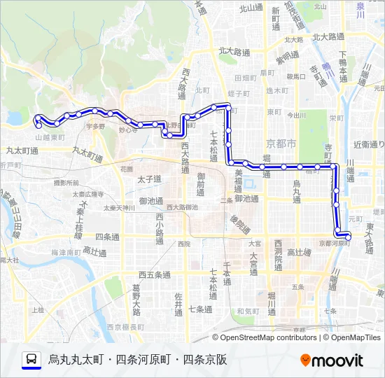 市バス１０ Bus Line Map