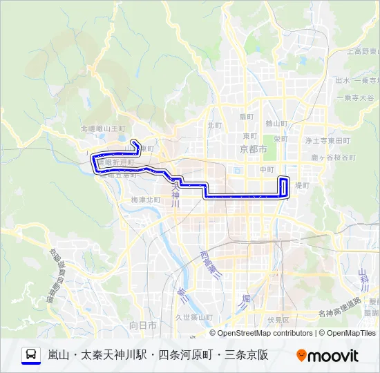 市バス１１ Bus Line Map