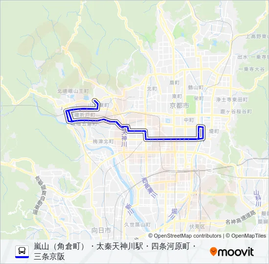 市バス１１ Bus Line Map