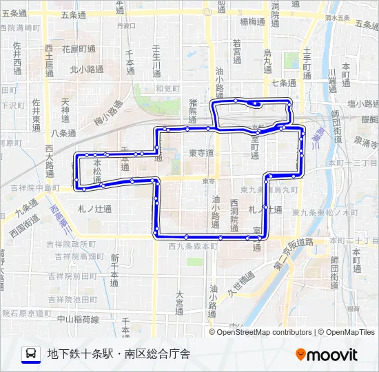 市バス１６ Bus Line Map