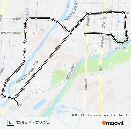 市バス２０ バスの路線図